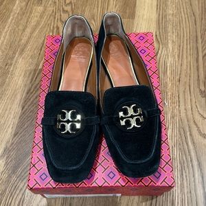 Tory Burch Metal Miller 15mm Loafers Mauve  Flats Natural Suede - Size 10M